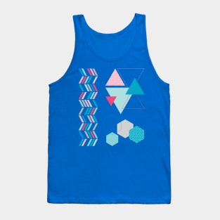 Geometric Shapes Scandinavian Pattern Tank Top